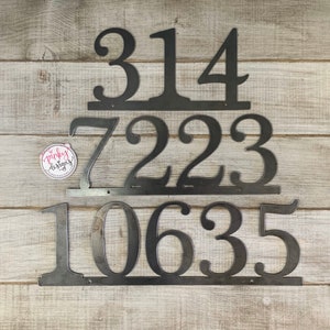 Metal House Number Sign Address Numbers House Numbers Address Number Sign Custom Metal Address Sign Style A3 image 5