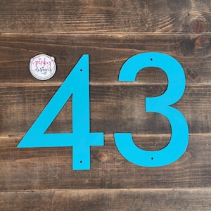 Modern Metal House Numbers & Letters | Individual House Numbers | Modern Address Numbers | Modern Numbers | Individual Metal Letters Seaside