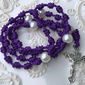 Knotted Rosary Catholic Rosary Cord Rosary Twine Rosary Rope Rosary