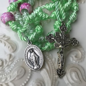 Knotted Rosary Catholic Rosary Cord Rosary Twine Rosary Rope Rosary
