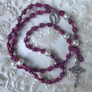 Knotted Rosary Catholic Rosary Cord Rosary Twine Rosary Rope Rosary