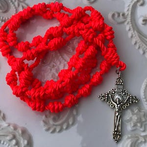 Knotted Rosary Catholic Rosary Cord Rosary Twine Rosary Rope Rosary