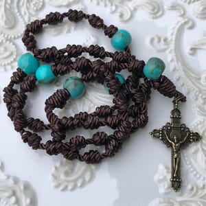 Knotted Rosary Catholic Rosary Cord Rosary Twine Rosary Rope Rosary