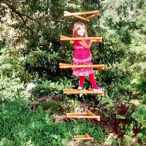 DIY Tutorial Wooden Monkey Bars/ Wiwiurka Wooden Climber made by yourself plans image 4