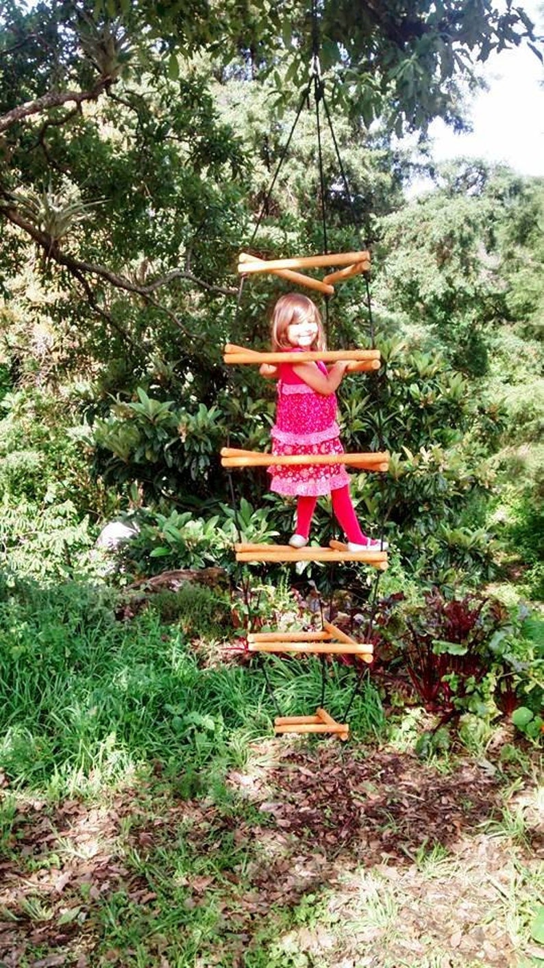 DIY Tutorial Wooden Monkey Bars/ Wiwiurka Wooden Climber made by yourself plans image 4