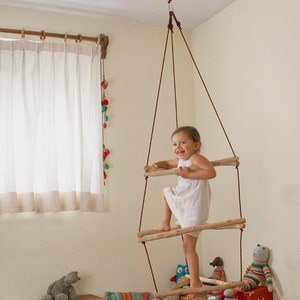 DIY Tutorial Wooden Monkey Bars/ Wiwiurka Wooden Climber made by yourself plans image 2