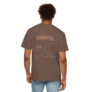 Hiawatha Trail Shirt | Trail Map T-Shirt | Idaho Montana Rail Trail | St. Paul Pass Tunnel | Route of the Hiawatha Cycling Gift afbeelding 6