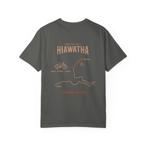 Hiawatha Trail Shirt | Trail Map T-Shirt | Idaho Montana Rail Trail | St. Paul Pass Tunnel | Route of the Hiawatha Cycling Gift afbeelding 10