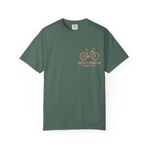 Hiawatha Trail Shirt | Trail Map T-Shirt | Idaho Montana Rail Trail | St. Paul Pass Tunnel | Route of the Hiawatha Cycling Gift afbeelding 4