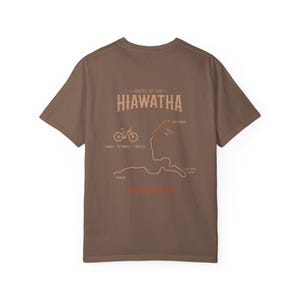 Hiawatha Trail Shirt | Trail Map T-Shirt | Idaho Montana Rail Trail | St. Paul Pass Tunnel | Route of the Hiawatha Cycling Gift afbeelding 7