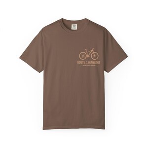 Hiawatha Trail Shirt | Trail Map T-Shirt | Idaho Montana Rail Trail | St. Paul Pass Tunnel | Route of the Hiawatha Cycling Gift afbeelding 5