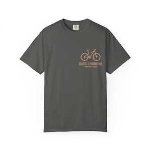 Hiawatha Trail Shirt | Trail Map T-Shirt | Idaho Montana Rail Trail | St. Paul Pass Tunnel | Route of the Hiawatha Cycling Gift afbeelding 8