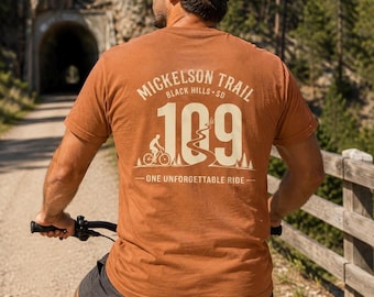 Mickelson Trail 109 Mile T-Shirt | Black Hills South Dakota Cycling Shirt | One Unforgettable Ride | Comfort Colors Bike Shirt