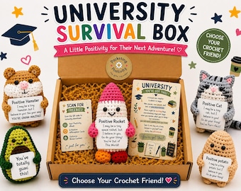 University Gift Box, Starting University Gift, Student Care Package, University Survival Kit, Good Luck Uni Gift
