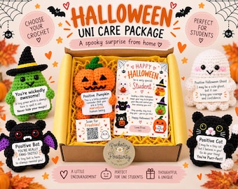 Halloween Uni Care Package, University Student Gift, Halloween Gift for Daughter Son, Student Care Package, Fresher Gift