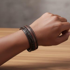 Layered beaded bracelet, Layered Bracelet, Fathers Day Gift, Gift For Him