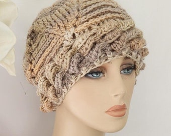 Crochet Women's Beanie: Star Stitch Winter Hat