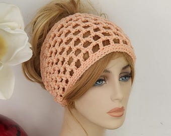 Crochet Headband: Extra Wide Boho Hippie Headwrap