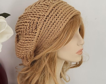 Slouchy Hat, Crochet Winter Hat, Extra Slouch Beanie