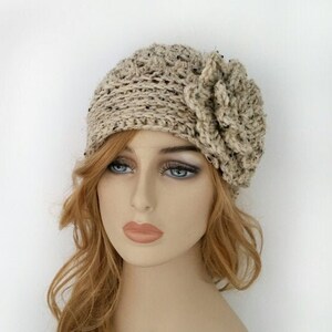 Womens Hats Crochet Womens Hats Winter Beanie Crochet Beanie Winter Accessories Oatmeal