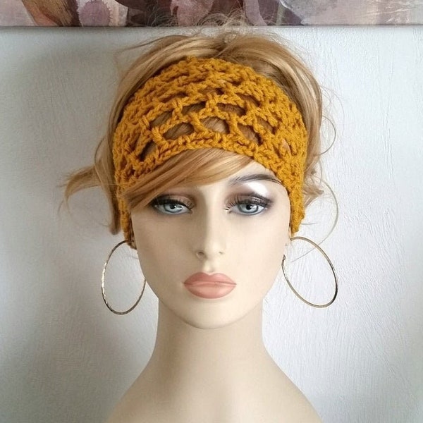 Crochet Headband Etsy