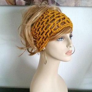 Crochet Headband Extra Wide Headband Hair Accessories - Etsy