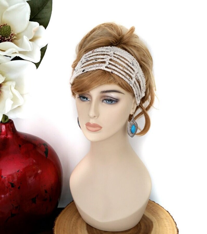Crochet Headband Boho Headband Hippie Headband Hair Etsy