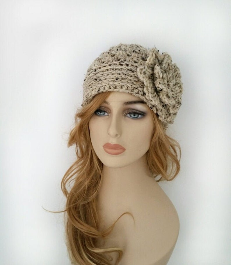 Womens Hats Crochet Womens Hats Winter Beanie Crochet Beanie Winter Accessories Oatmeal