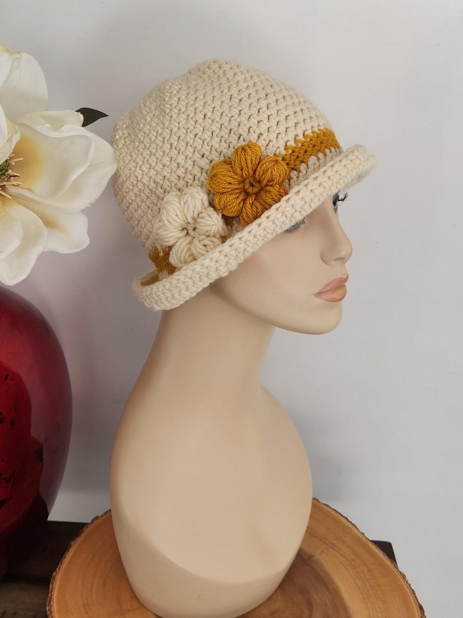 Vintage Gwenn Pennington Cloche Beige Hat Gold Church Dress Up Theatre Dance Gwenn Pennington - Etsy main image 3