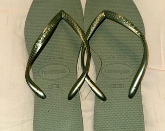 Havaianas Slim Square FC verde humo