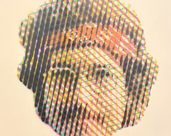 Bob Dylan CMYK Spraypaint Print