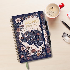 B5 ADHD Hybrid Planner – Undated Daily Focus Journal for Executive Functioning, Productivity & Habit Tracking