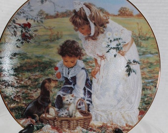 Reco International Plate Sandra Kuck Carousel of Dreams In Box 456A