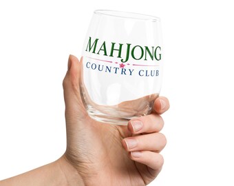 Ginger's Mahjong Country Club Stemless wijnglas
