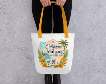 California Mahjong Country Club-draagtas, Game Nite, Bam, Crak, Dot, Mahjong Gift