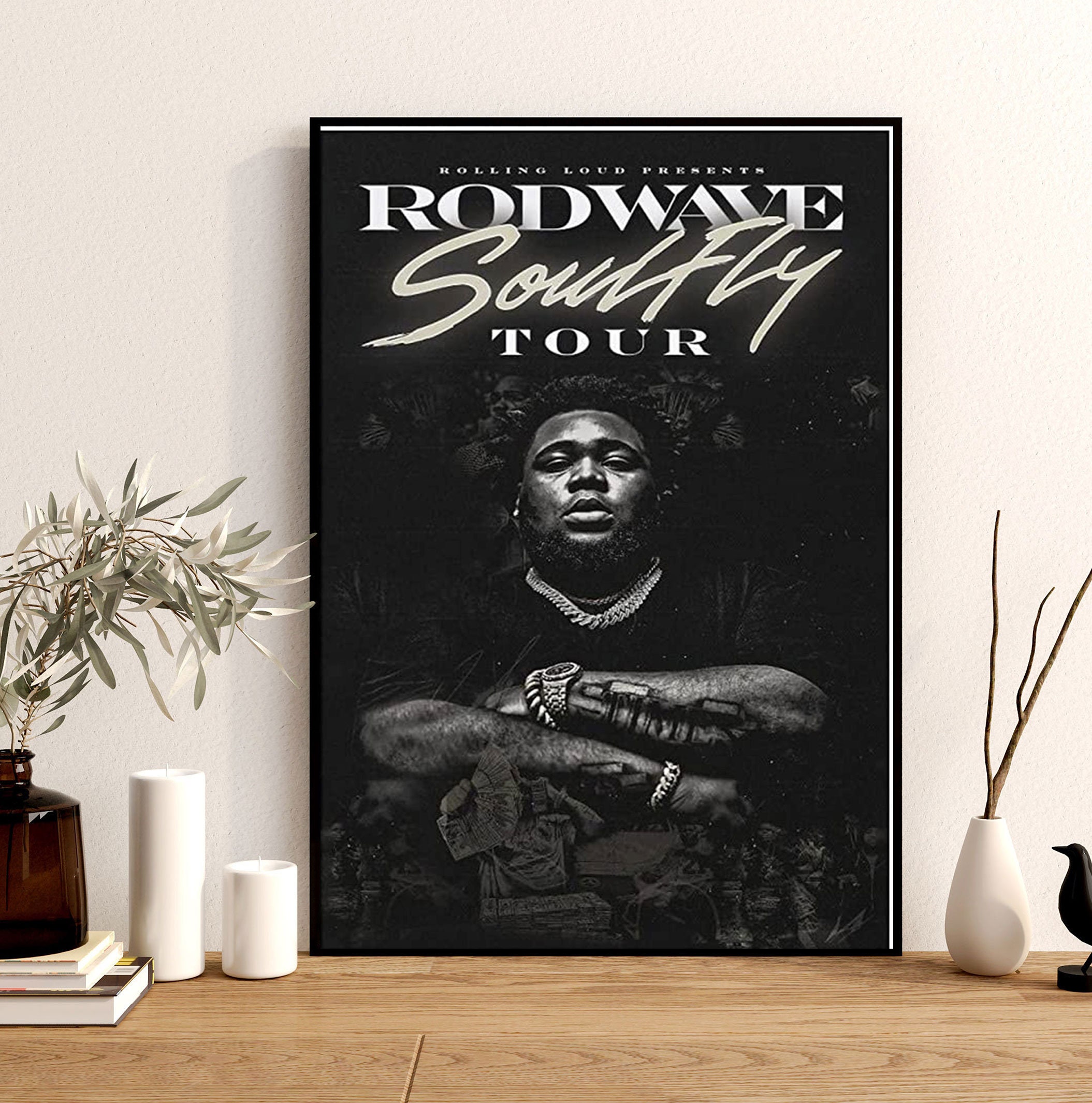 Discover Singer Rod Wave Album Soulfly Poster, Art Music Album Poster
