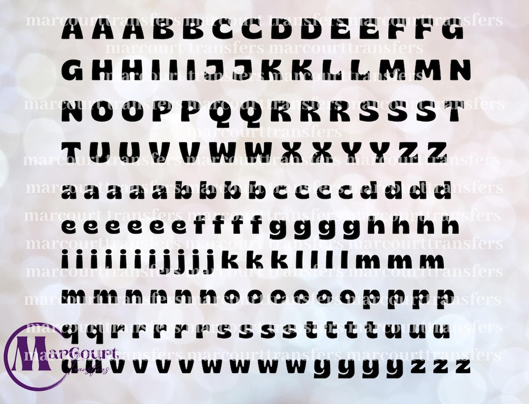 Alphabet UV DTF Element Sheet Transfers, Permanent Waterproof DIY Craft ...