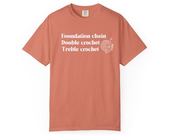 Crochet FDT Stitches - Comfort Colors Unisex Garment-Dyed T-shirt