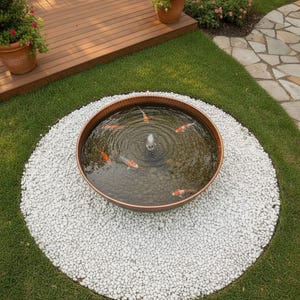 Handmade Hammered Copper Garden Fountain with Pump – Outdoor Water Feature – Moroccan Patio & Landscape Decor image 6