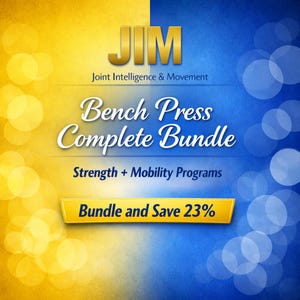 Bench Press Bundle PDF | 12 Week Bench Strength + Mobility | Physio-Designed | Shoulder Safe