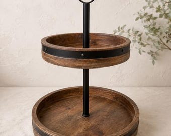 Vintage Style Mikasa 2-Tier Rotating Lazy Susan