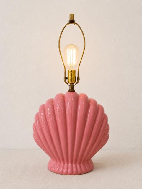 Vintage Clam Shell Lamp - Etsy