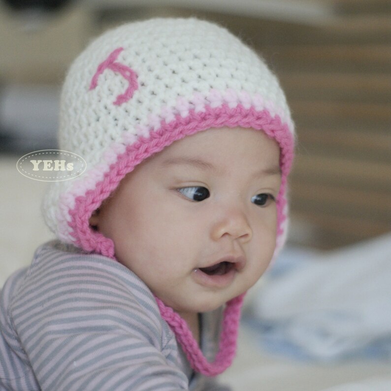 Personalized Baby Beanie Hat with alphabet baby shower Etsy