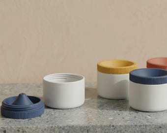 Modern Fruit Fly Trap | Minimalist Gnat Catcher for Kitchen | Reusable Matte Decorative Pest Control | Eco-Friendly Indoor Trap
