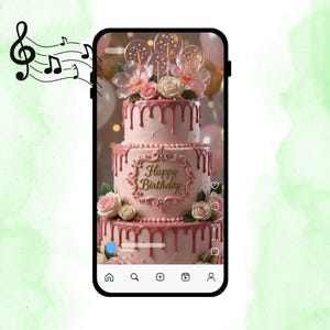 Happy Birthday Greeting Card Video with Music | Animated Birthday Message | Digital Bday Gift