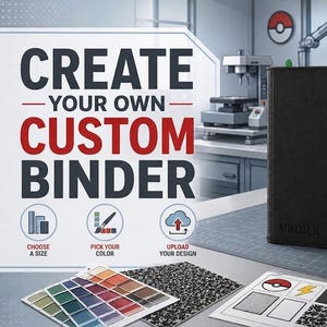 Custom Any Full Art Design: Vault X or Toploaders Zip Binders