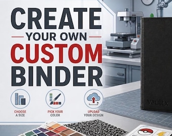 Custom TCG Binder - Any Full Art Design: Vault X or Toploaders Zip Binders