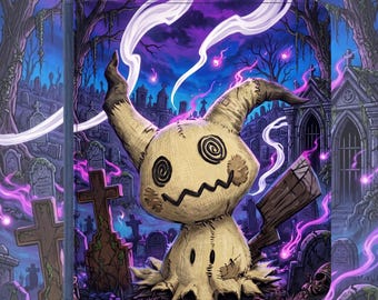 Mimikyu - Custom UV printed: Vault X or Top Loader Zip Binders