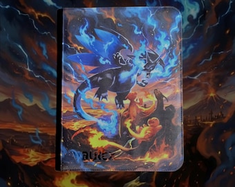 Mega Charizard X SIR - Custom UV printed: Vault X or Toploader Zip Binders