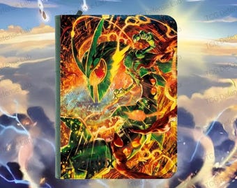Mega Rayquaza SIR Custom UV Printed: Vault X or Toploader Zip Binders